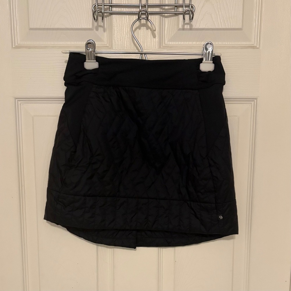 Mountain Hardwear Trekkin Insulated Skirt XS Black Quilted Puffer Hiking